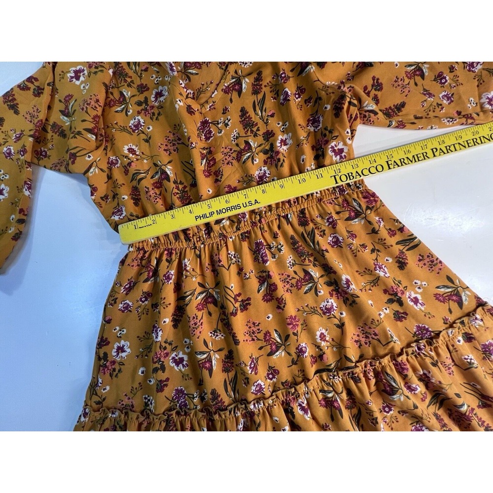 Indigo Soul Women's Dress Size S Small Yellow Floral Never Worn - Picture 5 of 14